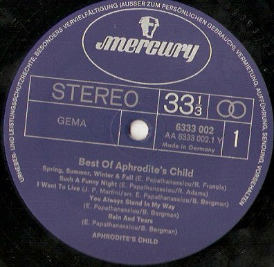 Aphrodite's Child : Best Of Aphrodite's Child (LP, Comp, Gat)