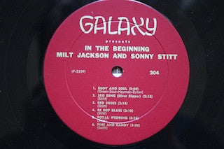 Milt Jackson & Sonny Stitt : In The Beginning (LP, Album, Mono)