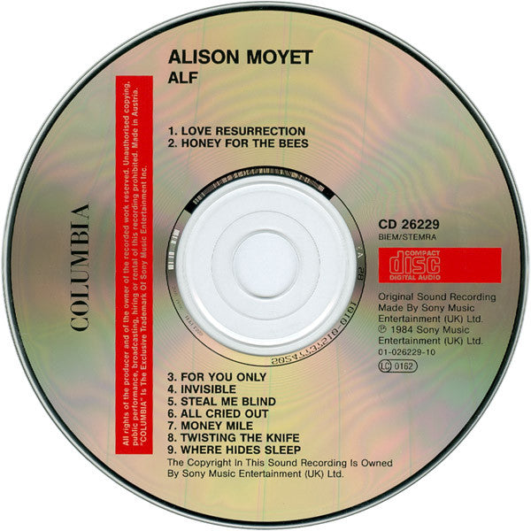 Alison Moyet : Alf (CD, Album, RE)