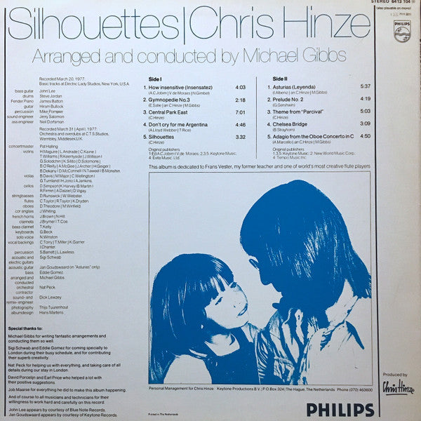 Chris Hinze : Silhouettes (LP, Album)