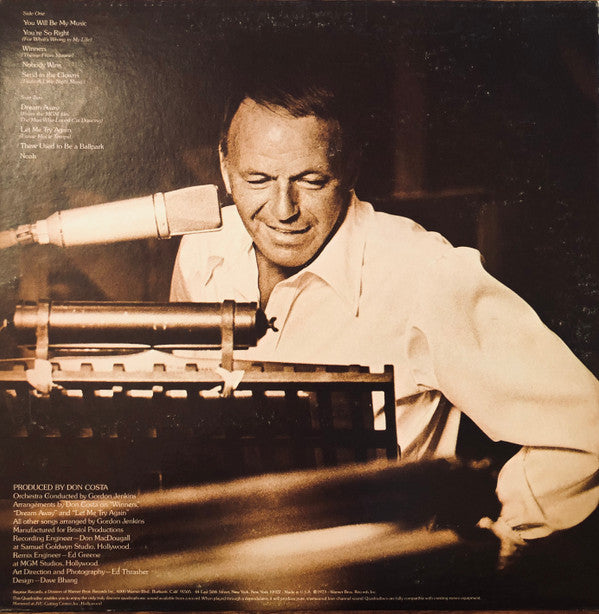 Frank Sinatra : Ol' Blue Eyes Is Back (LP, Album, Quad, Gat)