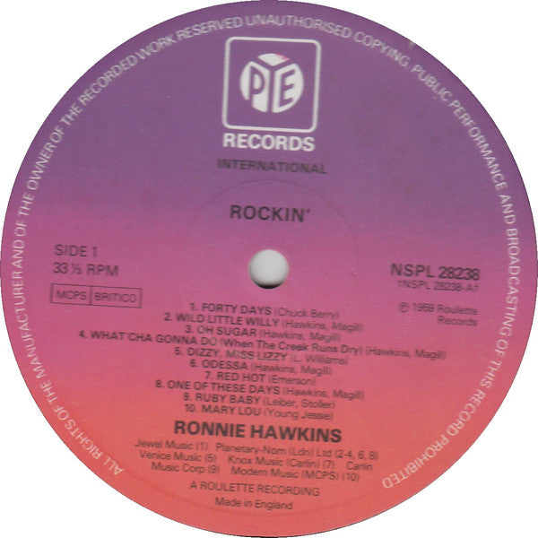 Ronnie Hawkins : Rockin' (LP, Comp)