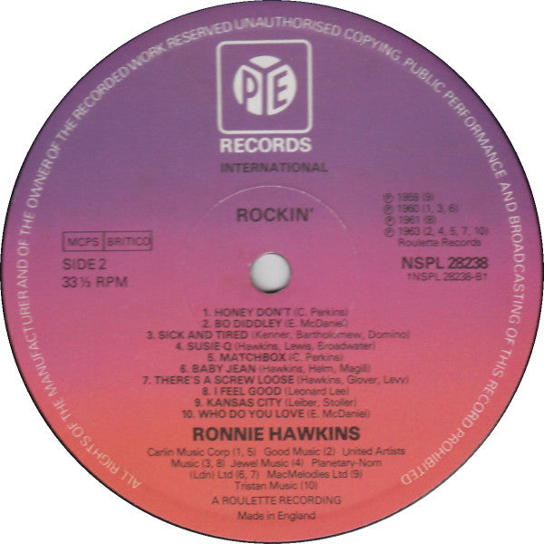 Ronnie Hawkins : Rockin' (LP, Comp)