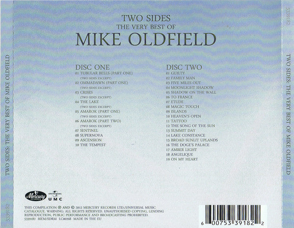 Mike Oldfield : Two Sides (The Very Best Of Mike Oldfield) (2xCD, Comp)