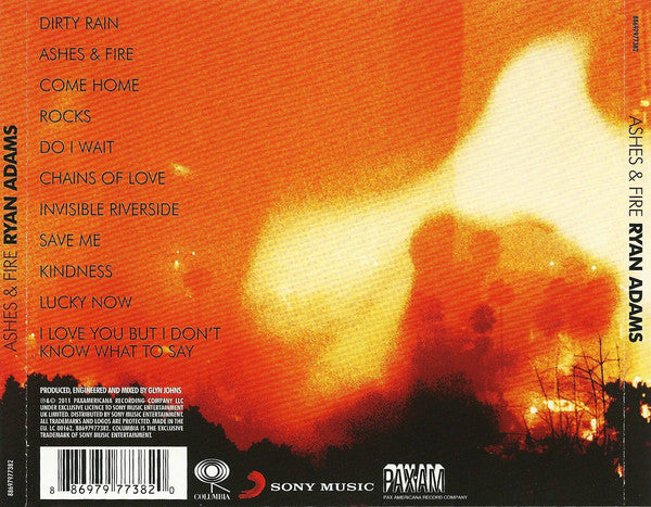 Ryan Adams : Ashes & Fire (CD, Album)