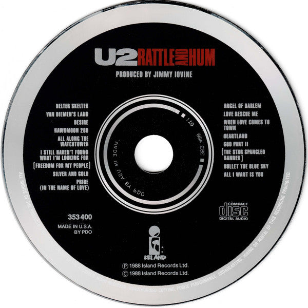 U2 - Rattle And Hum (CD Tweedehands) - Discords.nl