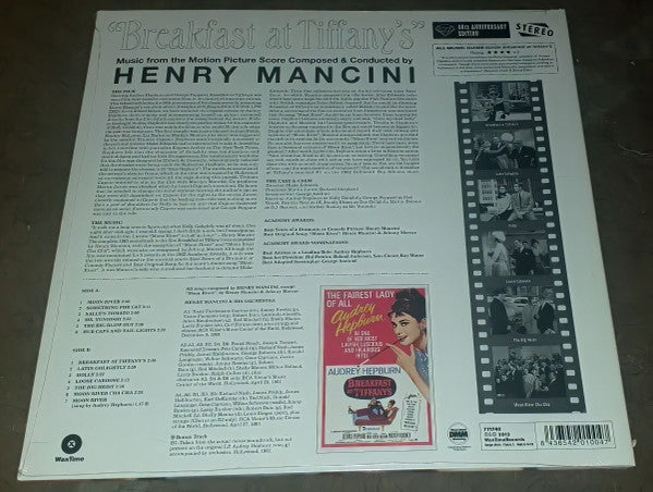 Henry Mancini : Breakfast At Tiffany's (Music From The Motion Picture Score) (LP, Album, Ltd, RM)