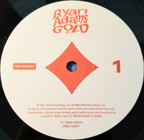 Ryan Adams : Gold (2xLP, Album, RE, 180)