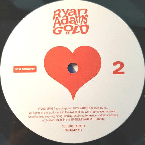Ryan Adams : Gold (2xLP, Album, RE, 180)