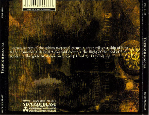 Therion : Deggial (CD, Album, RP)