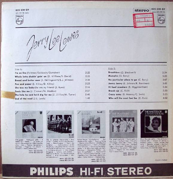 Jerry Lee Lewis : Jerry Lee Lewis (LP, Comp, Promo)