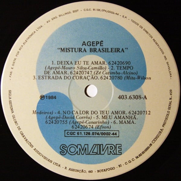 Agepê : Mistura Brasileira (LP, Album)