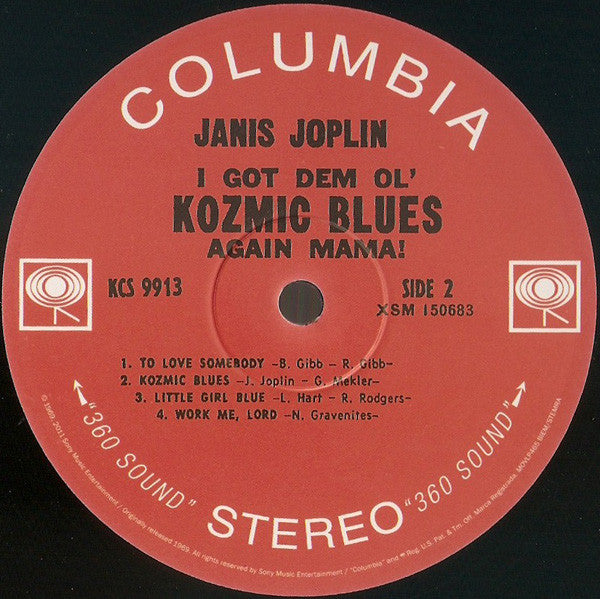 Janis Joplin : I Got Dem Ol' Kozmic Blues Again Mama! (LP, Album, RE, RM, 180)