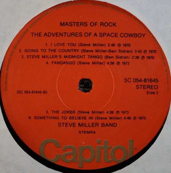 Steve Miller Band : The Adventures Of A Space Cowboy (LP, Comp)