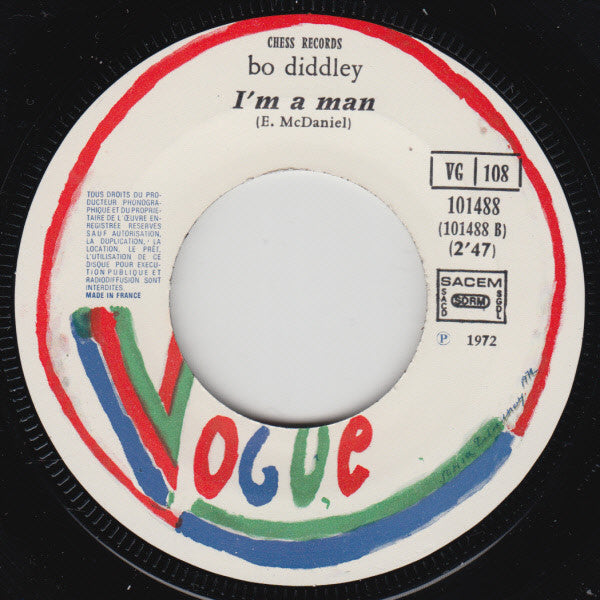 Bo Diddley : Bo Diddley / I'm A Man (7", Single, RE)