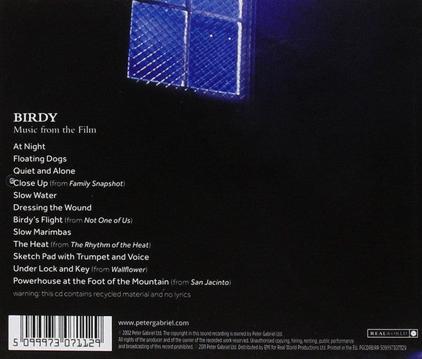 Peter Gabriel : Birdy (CD, Album, RE, RM)