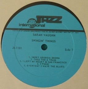 Sarah Vaughan : Swingin' Things (LP)