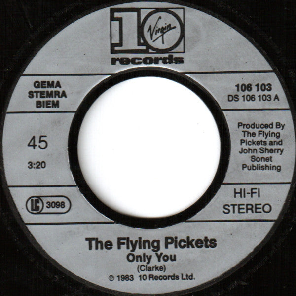 The Flying Pickets : Only You (7", Single)