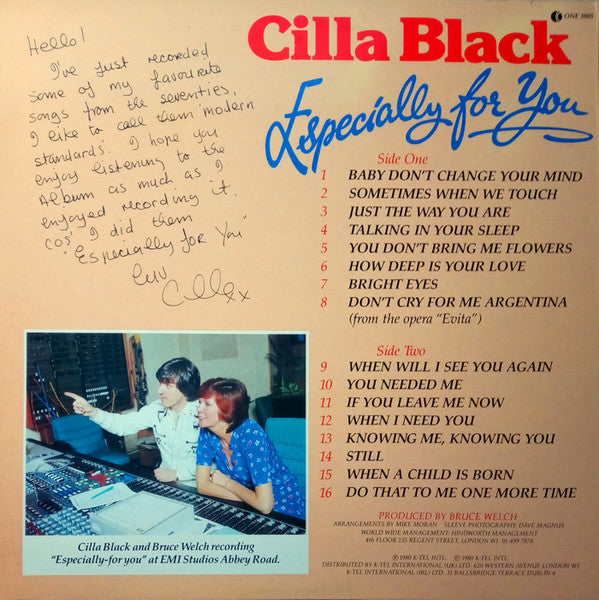 Cilla Black : Especially For You (LP, Album)