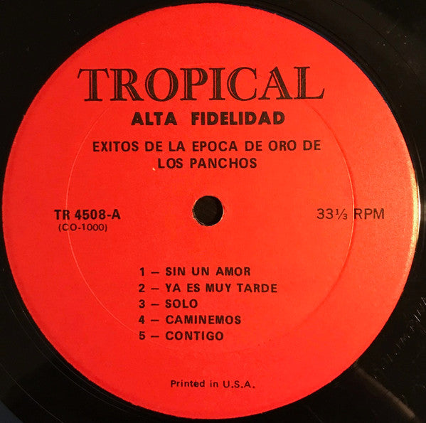 Trio Los Panchos : Exitos De La Epoca De Oro De Los Panchos (LP, Comp, Mono, RE, Red)