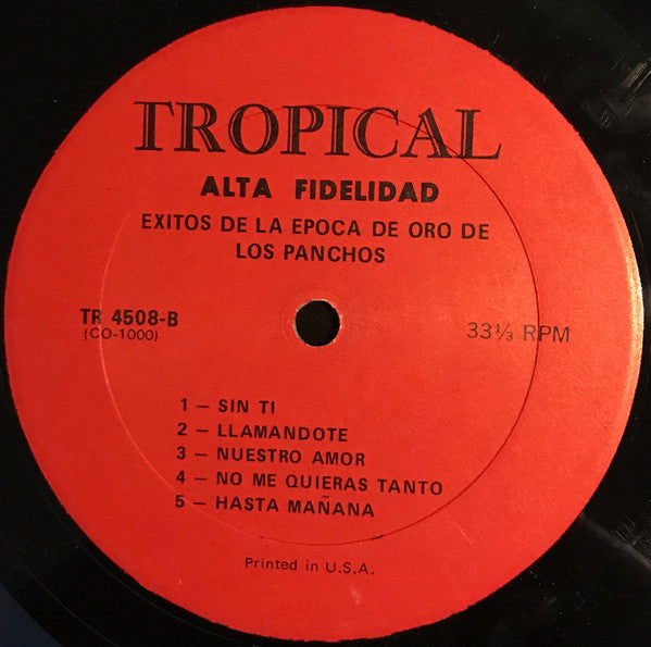 Trio Los Panchos : Exitos De La Epoca De Oro De Los Panchos (LP, Comp, Mono, RE, Red)