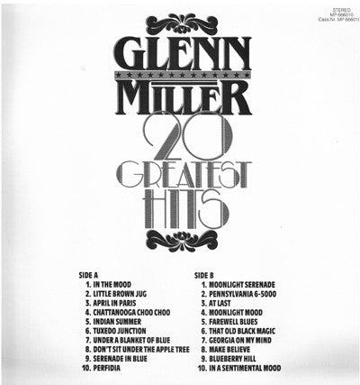 Glenn Miller : 20 Greatest Hits (LP, Comp)