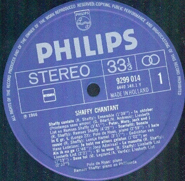 Shaffy* + List* : Shaffy Chantant + Shaffy Chantate (LP, Album, RE + LP, Album, RE + Comp)