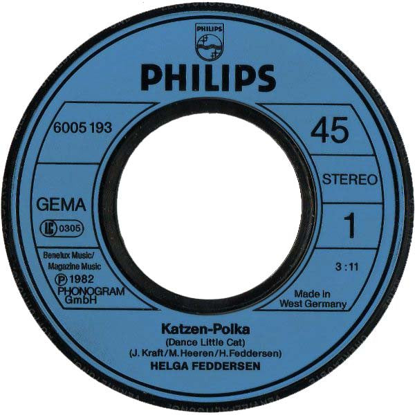 Helga Feddersen : Katzen-Polka (7", Single)