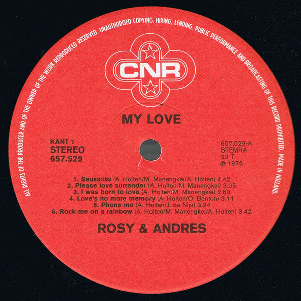 Rosy & Andres : My Love (LP, Album)