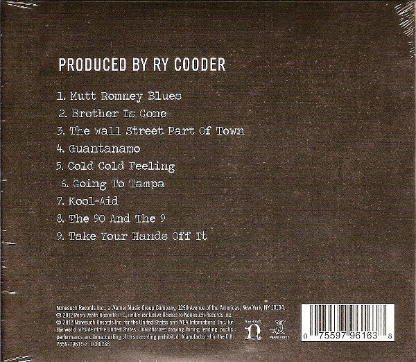 Ry Cooder : Election Special (CD, Album, Dig)