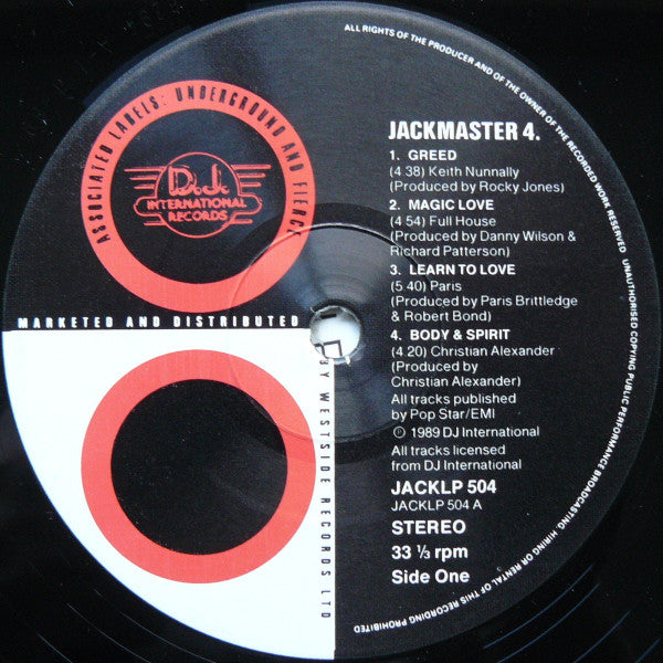 Various : Jackmaster 4 (2xLP, Comp, Ltd)