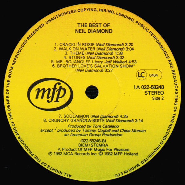 Neil Diamond : The Best Of Neil Diamond (LP, Comp)