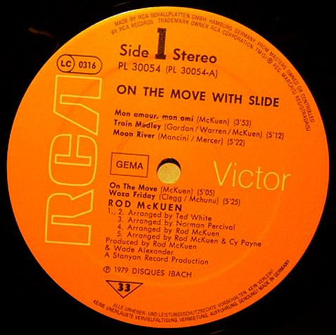 Rod McKuen : On The Move With Slide (LP, Album)