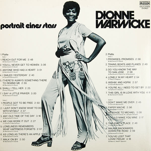 Dionne Warwick : Portrait Eines Stars (2xLP, Comp, Gat)