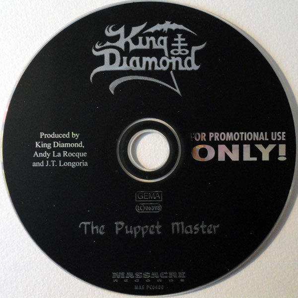 King Diamond : The Puppet Master (CD, Album, Promo)