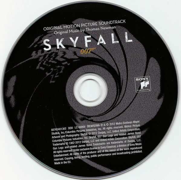 Thomas Newman : Skyfall (Original Motion Picture Soundtrack) (CD, Album)
