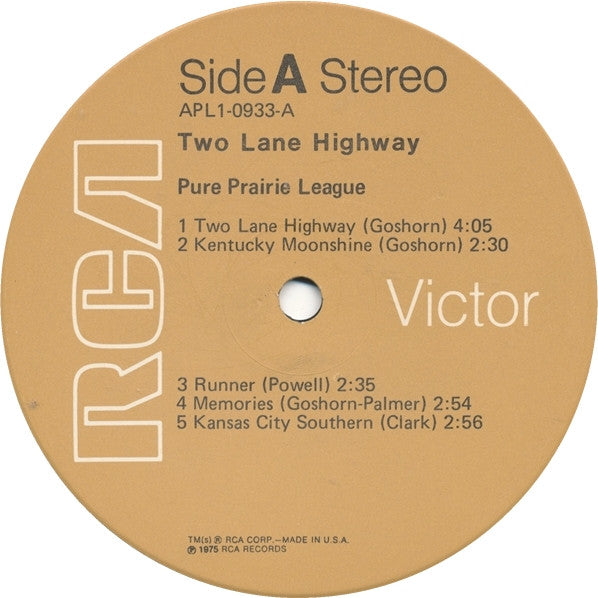 Pure Prairie League - Two Lane Highway (LP Tweedehands) - Discords.nl