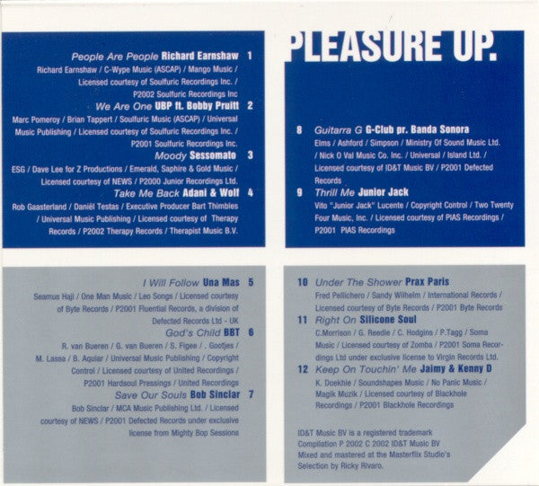 Various - Slow Down. Pleasure Up. (CD Tweedehands) - Discords.nl