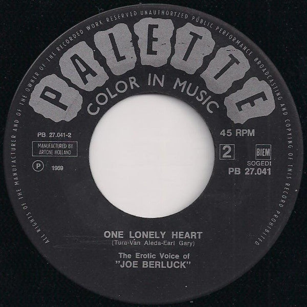 Joe Berluck : You Belong To My Heart (7", Single)