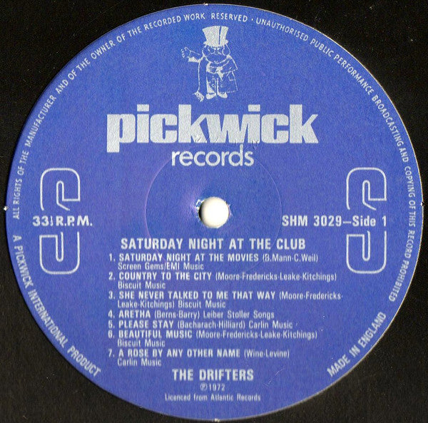 The Drifters : Saturday Night At The Club (LP, Comp, RE)