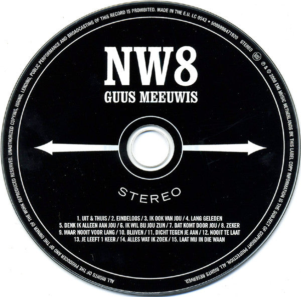 Guus Meeuwis : NW8 (CD, Album, Dig + DVD)