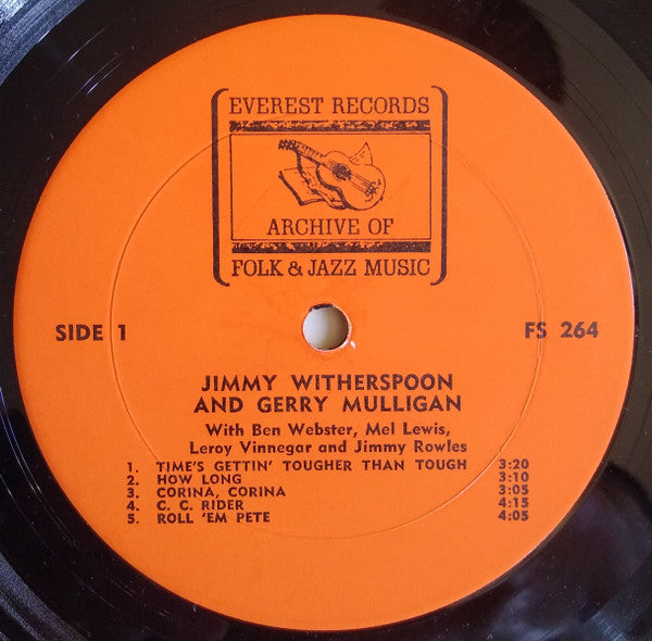 Jimmy Witherspoon & Gerry Mulligan : Jimmy Witherspoon & Gerry Mulligan (LP, Album, RE)