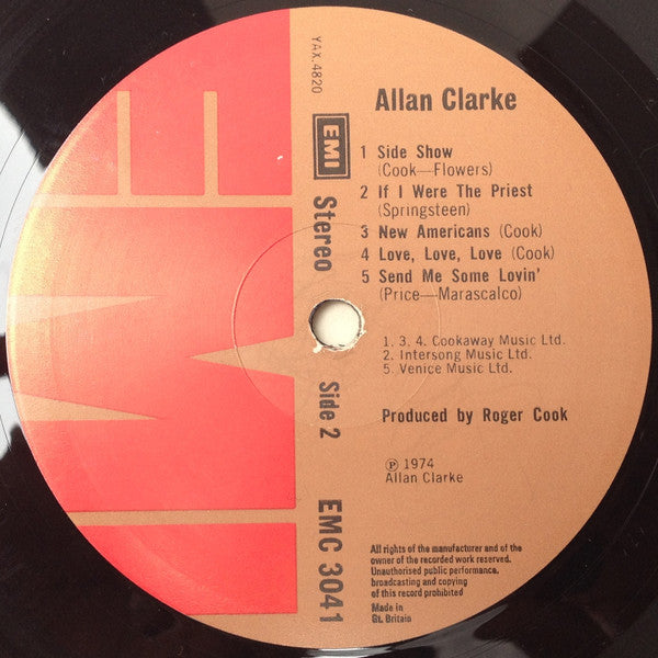 Allan Clarke : Allan Clarke (LP, Album)