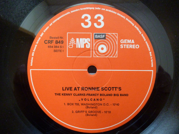 Kenny Clarke Francy Boland And The Band* : Live At Ronnie's ; Album 1 ; Volcano (LP, Album, RE)