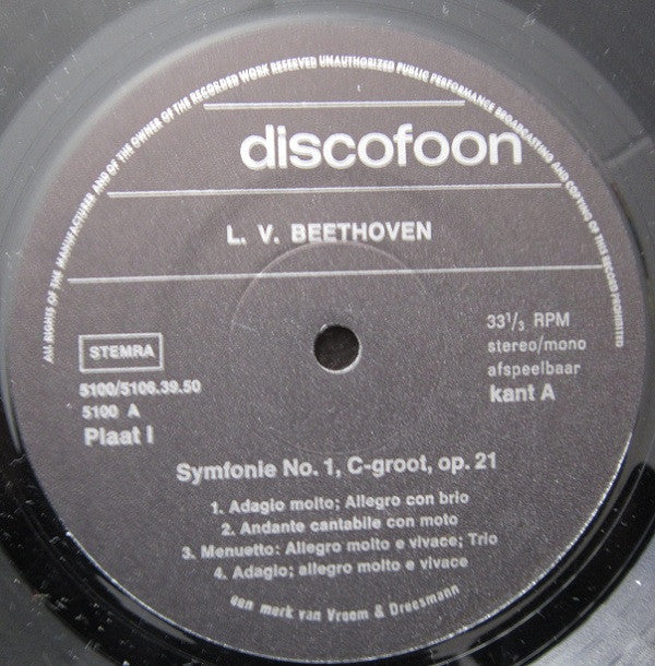 Ludwig van Beethoven : De Negen Symfonieën (7xLP, Comp + Box)