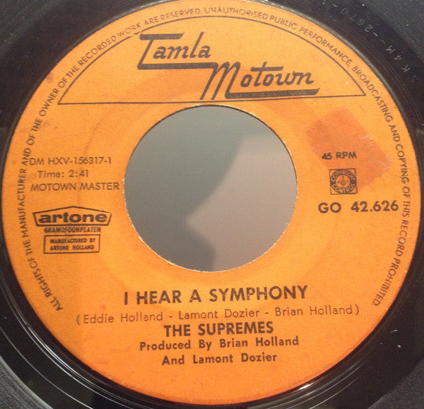 The Supremes : I Hear A Symphony / Who Could Ever Doubt My Love (7", Single)