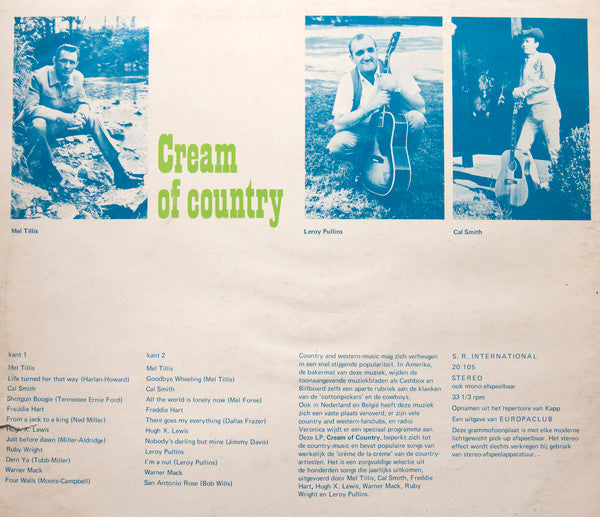 Various : Cream Of Country (LP, Comp, Club)