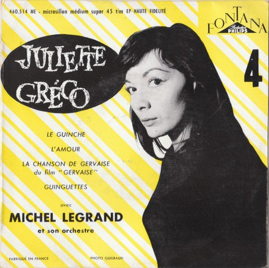 Juliette Gréco : 4 - Le Guinche (7", EP)