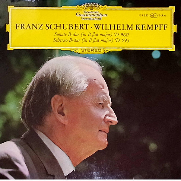 Franz Schubert ▪ Wilhelm Kempff : Sonate B-dur D.960 / Scherzo B-dur D. 593 (LP, Album)