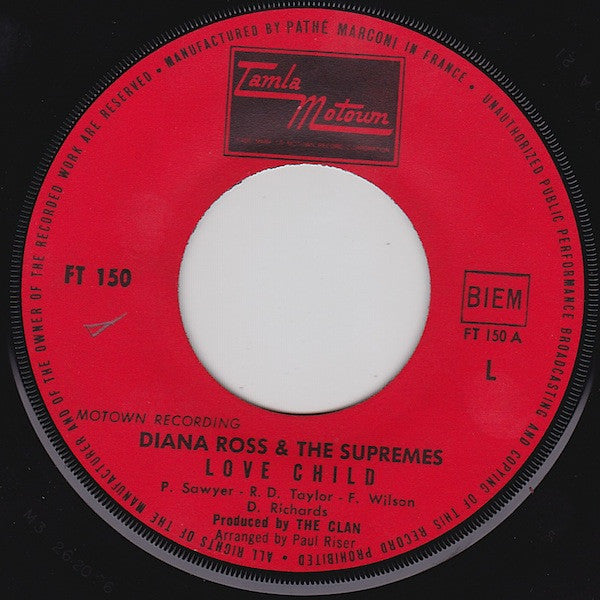 The Supremes : Love Child / Will This Be The Day (7")